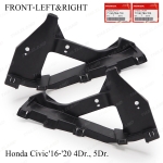 ชุด คานยึดกันชนหน้า ข้างซ้าย+ขวา ของแท้ 2 ชิ้น สีดำ Honda Civic Sedan Hatchback FC FK ปี 2016-2020